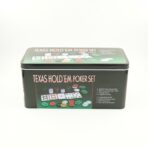 Set de Poker Complex cu 200 de jetoane Embo, Include 2 seturi de carti, Texas Hold`em set, portabil, cutie depozitare - imagine 12