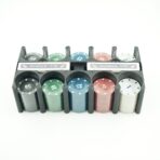 Set de Poker Complex cu 200 de jetoane Embo, Include 2 seturi de carti, Texas Hold`em set, portabil, cutie depozitare - imagine 2