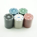 Set de Poker Complex cu 200 de jetoane Embo, Include 2 seturi de carti, Texas Hold`em set, portabil, cutie depozitare - imagine 5