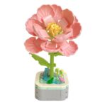 Set de Constructie Trandafir in Ghiveci, Embo, 4 Ani, Ornament Creativ, 16x6.2 cm, Roz