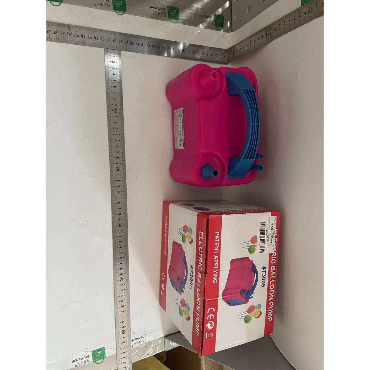 Pompa Electrica de Umflat Baloane, Embo, cu Doua Iesiri, 220V, Putere 600W, Accesorii petrecere, Mov - imagine 2