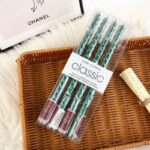 Set 4 Lumanari pentru Masa, Cina, Decor, Embo, Model Rasucit, Lungime 25 cm, Verde