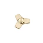 Fidget Spinner Jucarie Antistres De Metal Cu Orificii Auriu 2