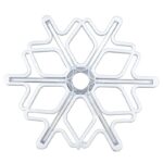 Fulg de Nea Luminos, Embo, 96 Led, cu Joc de Lumini, Transformator Inclus, 50x50 cm, Alb, Lumini Multicolore