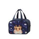 Geantă Frigorifică, Embo, cu Desene Animat 3D, Portabilă pentru Copii, de Prânz, din Pânză Oxford, 27.5x18x20 cm, Model Cerb, Albastru