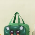 Geantă Frigorifică, Embo, cu Desene Animat 3D, Portabilă pentru Copii, de Prânz, din Pânză Oxford, 27.5x18x20 cm, Model Crocodil, Verde - imagine 8