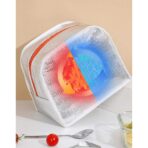 Geantă Frigorifică, Embo, cu Desene Animat, Portabilă pentru Copii, de Prânz, din Pânză Oxford, 22x14x19 cm, Model Iepuras, Roz - imagine 5