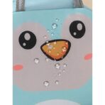 Geantă Frigorifică, Embo, cu Desene Animat, Portabilă pentru Copii, de Prânz, din Pânză Oxford, 22x14x19 cm, Model Pinguin, Albastru - imagine 5