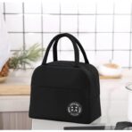 Geanta Termica pentru Pranz, Embo, Multifunctionala, Compartimentata, Impermeabila, cu Manere, Buzunar Exterior, 22x14x19 cm, Negru - imagine 7