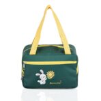 Geanta Termo-Izolanta, Embo, Compartimente Telefon si Tacamuri, Multifunctionala, Impermeabila, 30x21x20 cm, Design Iepuras, Verde - imagine 2