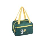 Geanta Termo-Izolanta, Embo, Compartimente Telefon si Tacamuri, Multifunctionala, Impermeabila, 30x21x20 cm, Design Iepuras, Verde