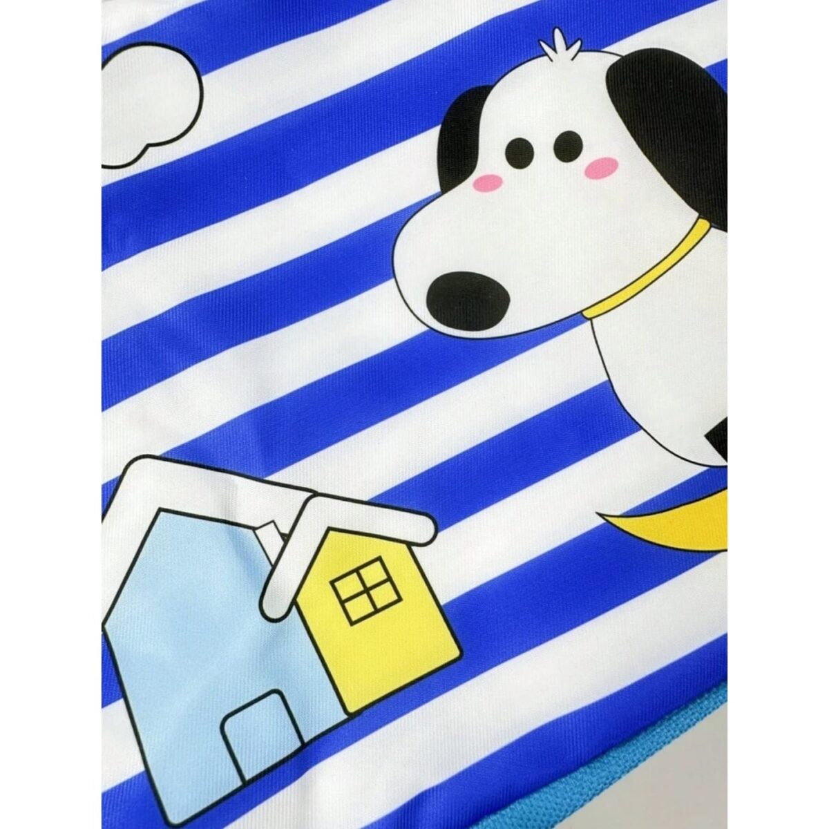 Geanta Termoizolanta pentru Copii, Embo, 23x13x19 cm, Model Imprimeu Catel, din Folie de Aluminiu si Panza Oxford, Albastru/Alb - imagine 7