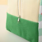 Geanta Termoizolanta pentru Copii, Embo, 23x13x19 cm, Model Imprimeu Dinozaur, din Folie de Aluminiu si Panza Oxford, Verde - imagine 3