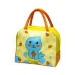 Geanta Termoizolanta pentru Copii, Embo, 23x13x19 cm, Model Imprimeu Foca, din Folie de Aluminiu si Panza Oxford, Galben/Portocaliu - imagine 6