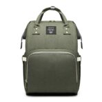 Rucsac Multifunctional pentru Mamici, Embo, din Panza Oxford, Compartimentare Multipla, Impermeabil, 43 x 18 x 26 cm, Verde Army