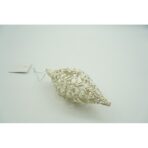 Glob de Craciun, Perlat, in forma de Con de brad, 6 cm x 15 cm, Plastic, Embo - imagine 10
