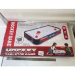 Masa Air Hockey Graffiti fara Picioare, Embo, PVC, 2 Pucuri, Tabela Scor, 2 Impingatoare, 76x38x9 cm, Albastru - imagine 3