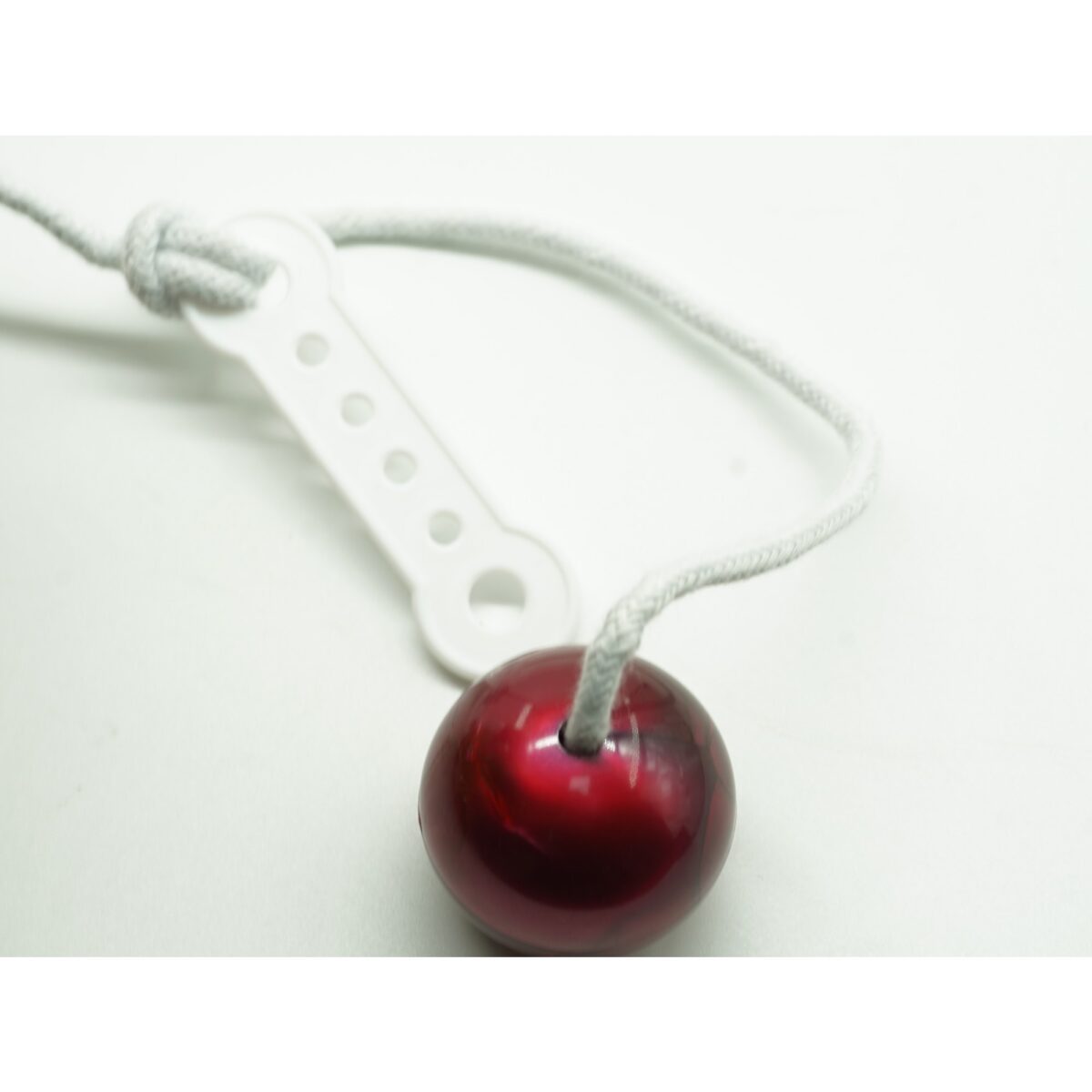 Jucarie interactiva cu bile, Embo, Clackers ball, antistres, Visiniu, 40 mm - imagine 3