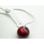 Jucarie interactiva cu bile, Embo, Clackers ball, antistres, Visiniu, 40 mm - imagine 3