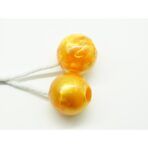 Jucarie interactiva cu bile, Embo, Clackers ball, antistres, Galben, 40 mm - imagine 2