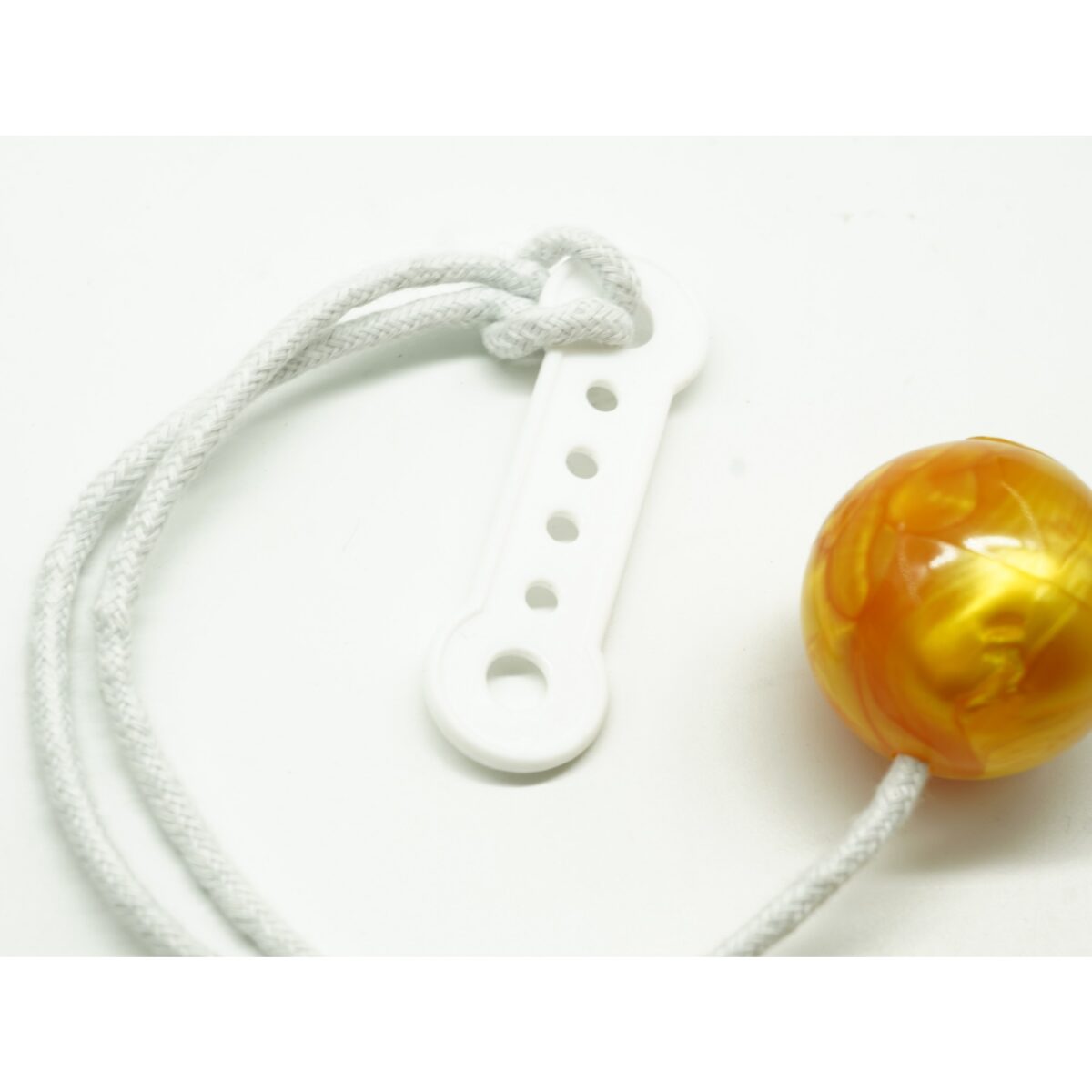 Jucarie interactiva cu bile, Embo, Clackers ball, antistres, Galben, 40 mm - imagine 3
