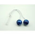 Jucarie interactiva cu bile, Embo, Clackers ball, antistres, Albastru, 40 mm - imagine 3