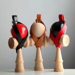 Husa pentru Kendama, Embo, Husa de Depozitare pentru Kendama, din Piele Ecologica, Catarama cu Agatare pentru Transportare, Breloc 8, 12 x 6 cm, Maro deschis - imagine 5