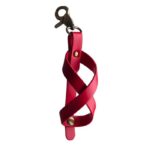 Husa pentru Kendama, Embo, Husa de Depozitare pentru Kendama, din Piele Ecologica, Catarama cu Agatare pentru Transportare, Model Breloc 8, 12 x 6 cm, Rosu