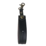 Husa pentru Kendama, Embo, Husa de Depozitare pentru Kendama, din Piele Ecologica, Catarama cu Agatare pentru Transportare, Model Breloc Simplu, 19.5 x 2.5 cm, Negru