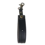 Husa pentru Kendama, Embo, Husa de Depozitare pentru Kendama, din Piele Ecologica, Catarama cu Agatare pentru Transportare, Model Breloc Simplu, 19.5 x 2.5 cm, Negru