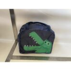 Geantă Frigorifică, Embo, cu Desene Animat, Portabilă pentru Copii, de Prânz, din Pânză Oxford, 22x14x19 cm, Model Dinozaur, Albastru - imagine 2