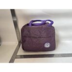 Geanta Termica pentru Pranz, Embo, Multifunctionala, Compartimentata, Impermeabila, cu Manere, Buzunar Exterior, 22x14x19 cm, Mov - imagine 2