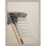 Scaun de Masa pentru Bebelusi si Copii, Embo, 2 Tavite si Husa Detasabile, Multifuncțional, Stabil, Centura de Siguranta, Inaltime Ajustabila, Spatar Reglabil Moale, Cos de Depozitare, 100x50x80cm, de la 6 Luni, Crem - imagine 5