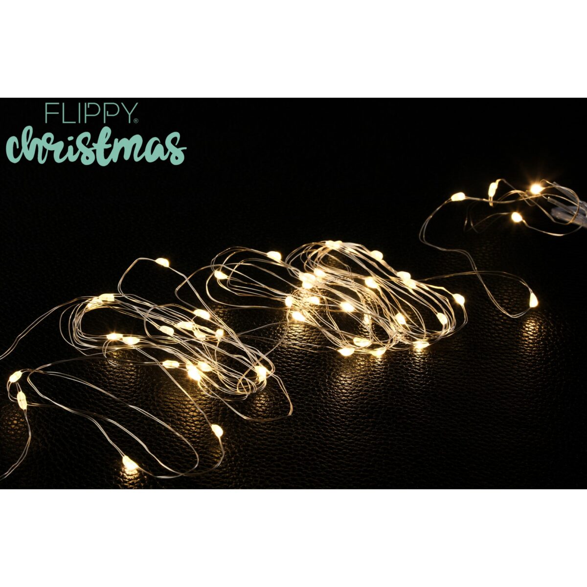 Instalatie Craciun, Liniara, 1 m, Baterii, 10 LED-uri, Alb Cald, Fir Cupru, Interior/Exterior, Embo - imagine 9