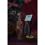 Instalatie Craciun, 10 metri, 100 de LED-uri, alb cald, cu energie solara, fir de cupru, liniar, interior/exterior, Embo - imagine 2