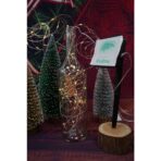 Instalatie Craciun, 10 metri, 100 de LED-uri, alb cald, cu energie solara, fir de cupru, liniar, interior/exterior, Embo - imagine 6