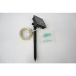 Instalatie Craciun, 10 metri, 100 de LED-uri, alb cald, cu energie solara, fir de cupru, liniar, interior/exterior, Embo - imagine 8