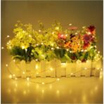 Instalatie Craciun, 10 metri, 100 LED-uri, multicolor RGB, sincronizare muzica, telecomanda 12 de functii, USB, fir cupru, liniar, interior/exterior, Embo - imagine 4