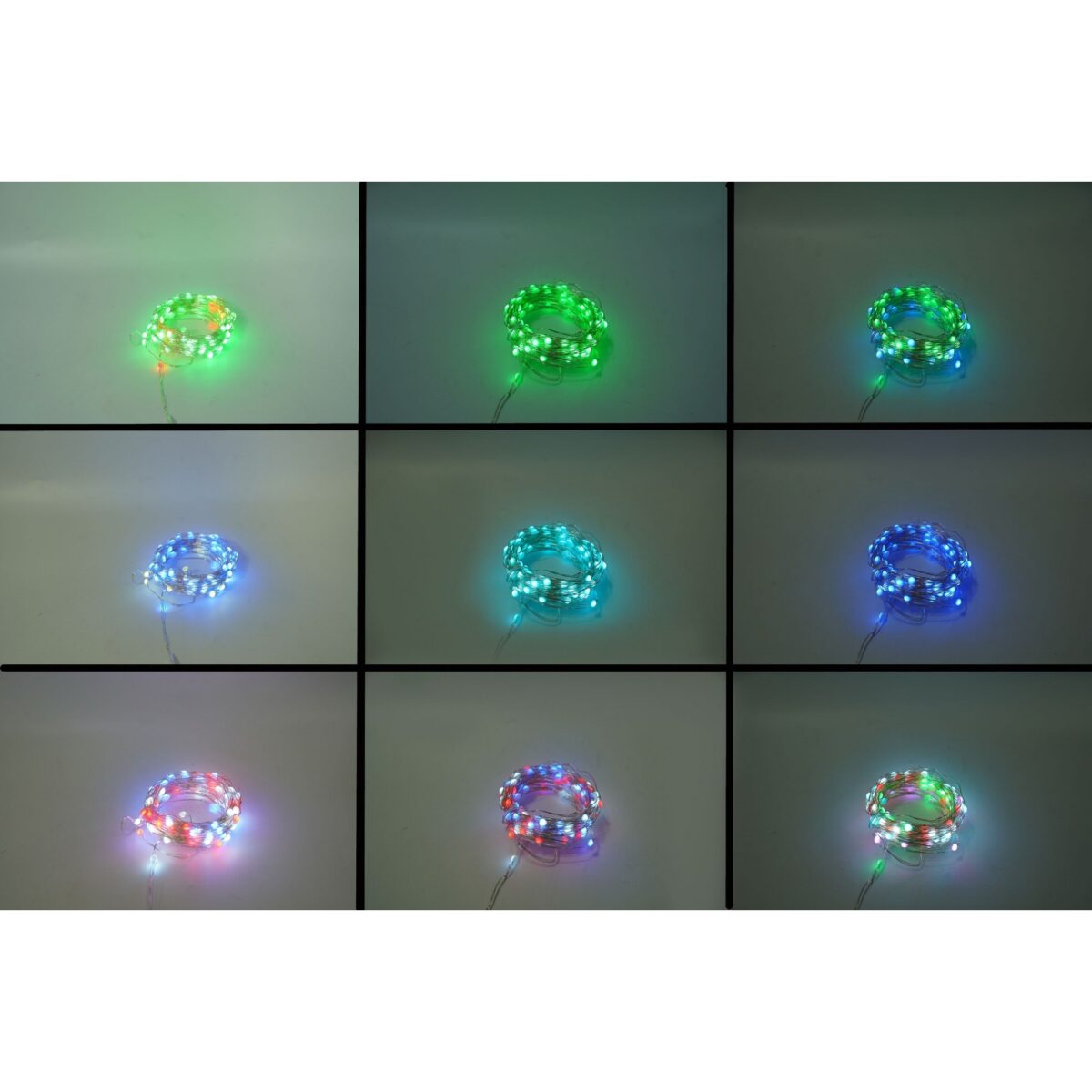 Instalatie Craciun, 10 metri, 100 LED-uri, telecomanda 32 de functii, multicolor RBG, fir cupru, USB, interior, Embo - imagine 6