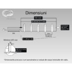 Instalatie Craciun, 100 m, 1000 Led-uri ,Liniara, Rosu/Albastru/Rosu/Verde, Flash, Transformator, Interconectabila, Prelungitor 5 m inclus, Fir Verde, Embo - imagine 6