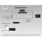 Instalatie Craciun, 105 m, 1050 Led-uri ,Liniara, Multicolor, 8 jocuri de lumini, Transformator cu telecomanda, Interconectabila, Prelungitor 3 m inclus, Fir Transparent, Embo - imagine 6