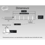 Instalatie Craciun, 110 m, 1100 Led-uri ,Liniara, Multicolor, 8 jocuri de lumini, Transformator cu telecomanda, Interconectabila, Prelungitor 3 m inclus, Fir Transparent, Embo - imagine 6
