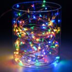 Instalatie Craciun, 15 m, 150 Led-uri, Liniara, Multicolor, 8 jocuri de lumini, Transformator, Interconectabila, Prelungitor 3 m inclus, Fir Cupru, Embo - imagine 2