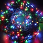 Instalatie Craciun, 15 m, 429 Led-uri ,Franjuri, Multicolor, Flash, Transformator, Interconectabila, Prelungitor 3 m inclus, Fir Transparent, Embo