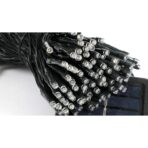 Instalatie Craciun, 20 metri, 200 de LED-uri, alb cald, cu energie solara, fir de cupru, liniar, interior/exterior, Embo - imagine 3
