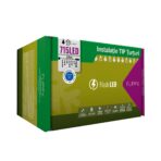 Instalatie Craciun, 25 m, 715 Led-uri ,Franjuri, Albastru, Flash, Transformator cu telecomanda, Interconectabila, Prelungitor 3 m inclus, Fir Transparent, Embo