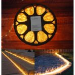 Instalatie Craciun, 28 m, 672 Led-uri, Furtun Luminos, Alb cald, Transformator, Sectionabila, 220 V, Embo - imagine 20