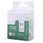 Instalatie Craciun, Liniara, 3 m, Baterii, 30 LED-uri, Alb Cald, Fir Cupru, Interior/Exterior, Embo - imagine 9
