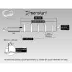 Instalatie Craciun, 30 m, 300 Led-uri ,Liniara, Albastru, 8 jocuri de lumini, Transformator cu telecomanda, Interconectabila, Prelungitor 3 m inclus, Fir Transparent, Embo - imagine 6