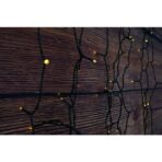 Instalatie Craciun, 32 metri, 300 de LED-uri, Alb Cald, cu energie solara, fir de cupru, liniar, interior/exterior, Embo - imagine 4